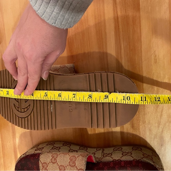 AS-IS Gucci Brown Monogram Slides - Picture 8 of 9